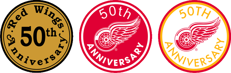 Detroit Red Wings 1976 77 Anniversary Logo cricut iron on